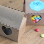 La boite à dragée maisonnette kraft